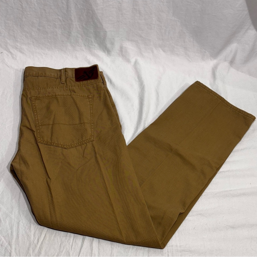 Dockers Pant Mens 38x34 Brown Cotton Chino Straight Classic Preppy Office Career